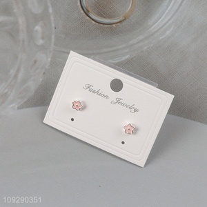 China products pink fashion <em>jewelry</em> earrings ear studs