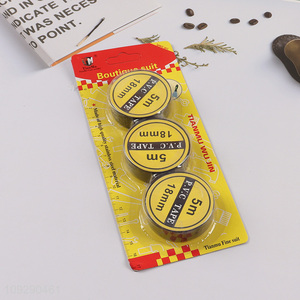 Hot products 3pcs Black Electrical Wire Insulation Flame-retardant Plastic Tape