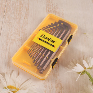 Hot selling professional hardware tool hex wrench set