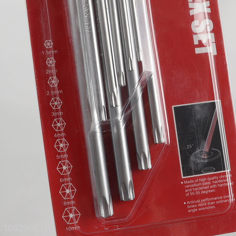 Factpry price stainless steel hex wrench set hexagonal wrench