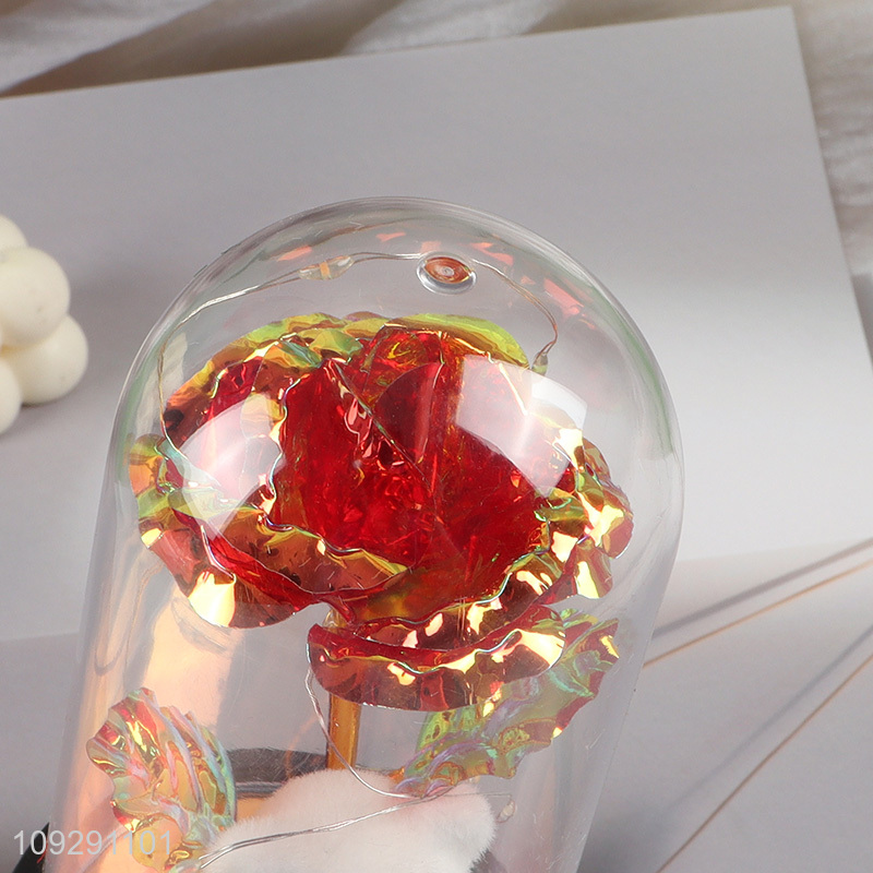 China wholesale bear ornament Valentine's Day gift with lights