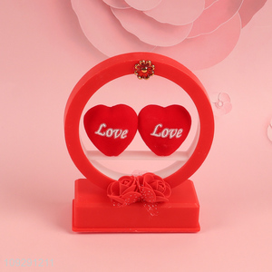 China wholesale desktop ornament Valentine's Day gift with lights