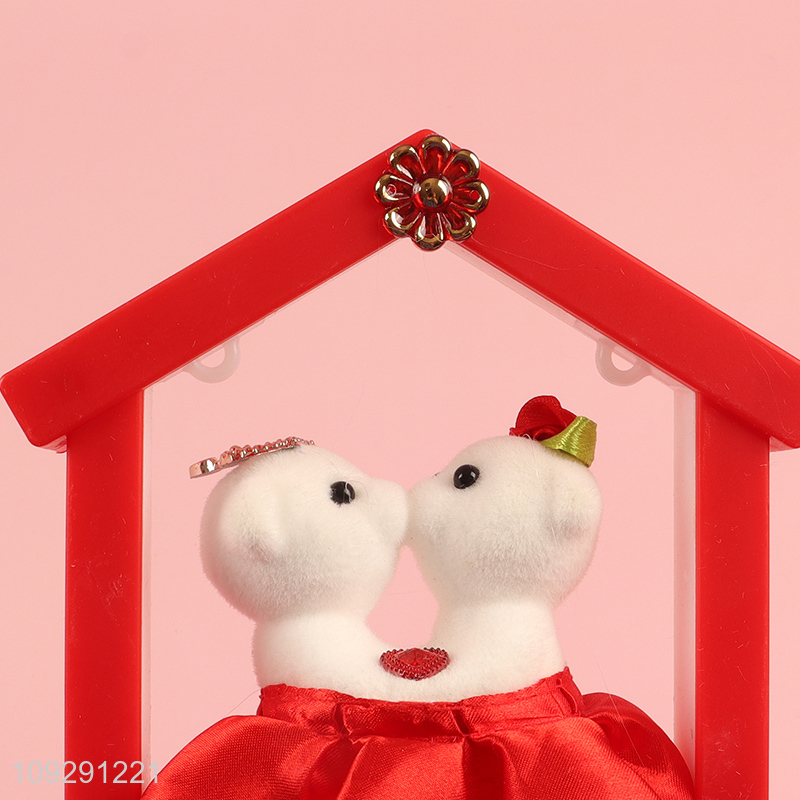 Online wholesale bear ornament Valentine's Day gift with lights