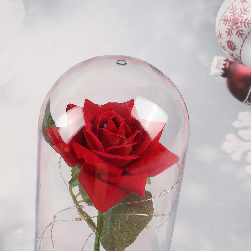 Popular product rose flower ornament lights Valentine's Day gift for tabletop