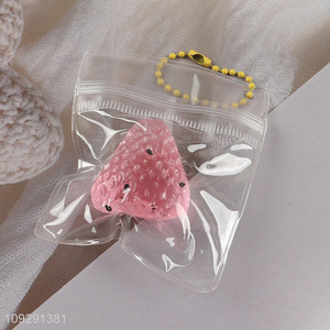 Good selling strawberry shape squeeze toys stress relief toys
