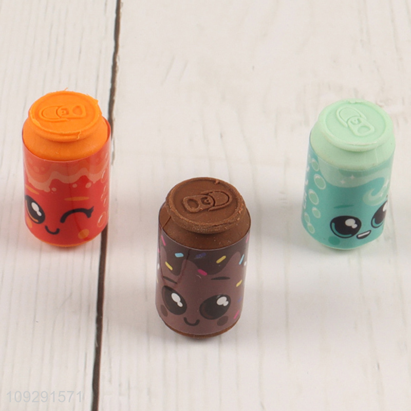 Factory supply children cartoon eraser set for stationery