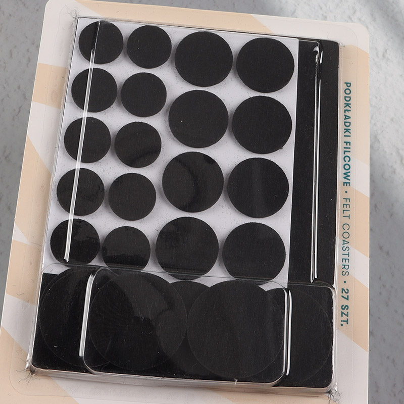 Factory price black household furniture EVA felt pads