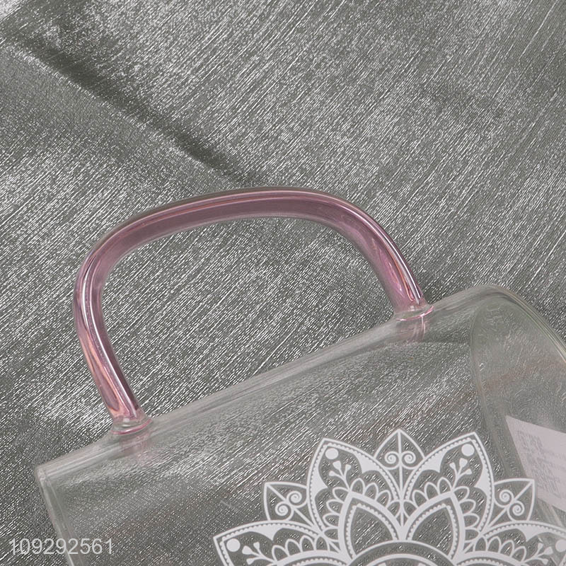 China factory glass water cup drinking cup with handle