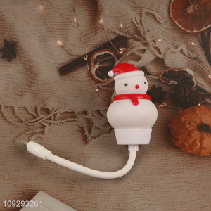 Top quality snowman decorative night lights voice-activated light