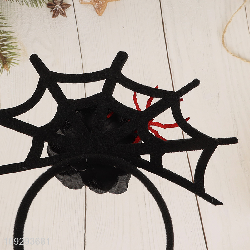 Top selling spider net Halloween hair hoop hair accessories