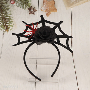 Top selling spider net Halloween hair hoop hair accessories
