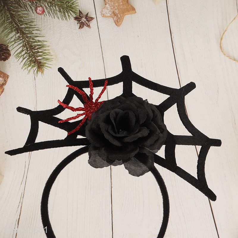 Top selling spider net Halloween hair hoop hair accessories