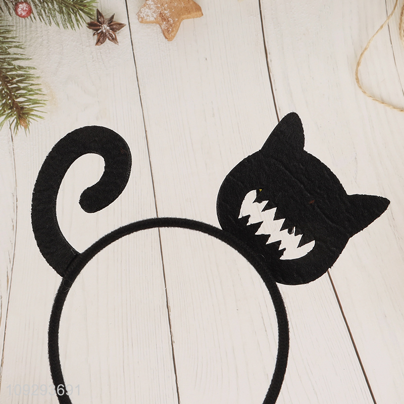 Hot selling black cat Halloween hair hoop hair accessories