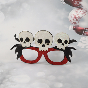 China wholesale skull shape Halloween party glasses