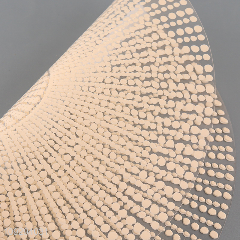 New arrival round pvc placemats dinner mat for home restaurant