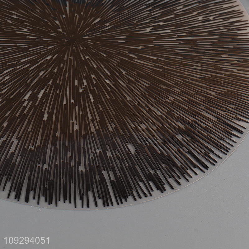 Factory price round pvc placemats dinner mat for sale