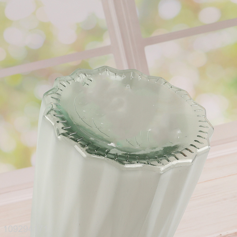 Top selling tabletop decor glass flower vase wholesale