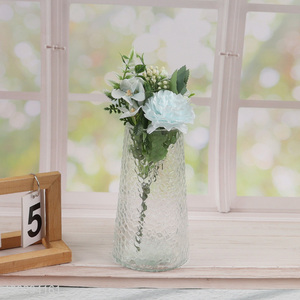 Popular products indoor decoration glass flower vase