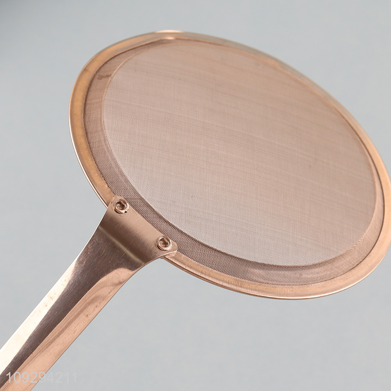 New arrival stainless steel mesh filter strainer spoon with long handle