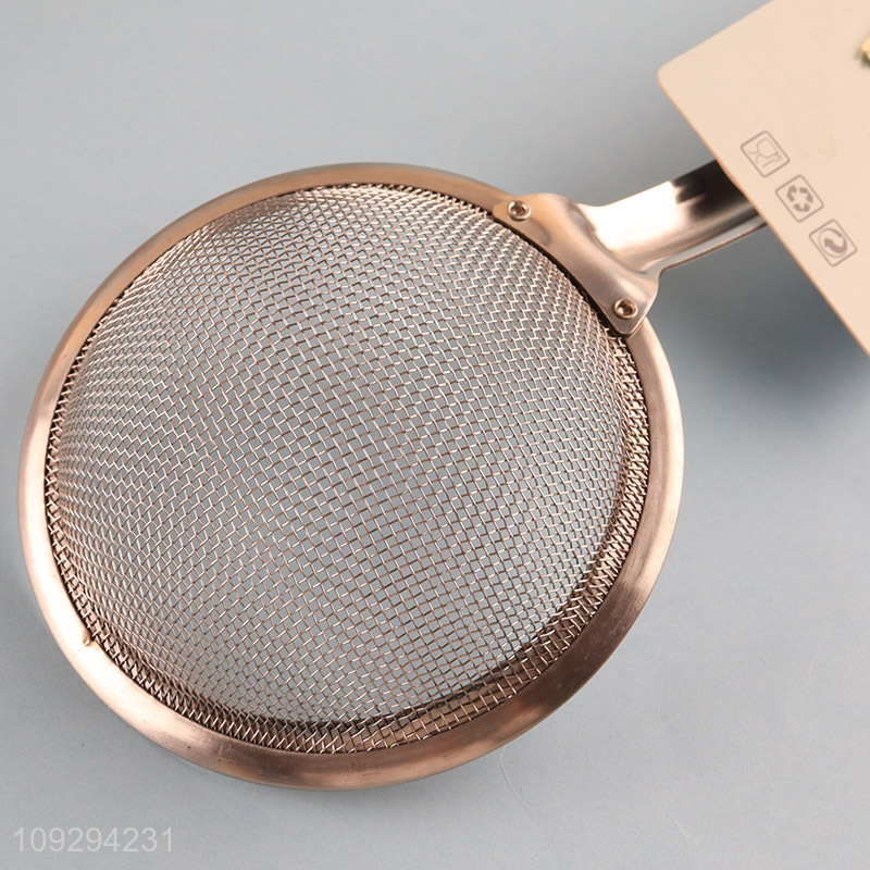 Yiwu market kitchen stainless steel mesh filter strainer spoon