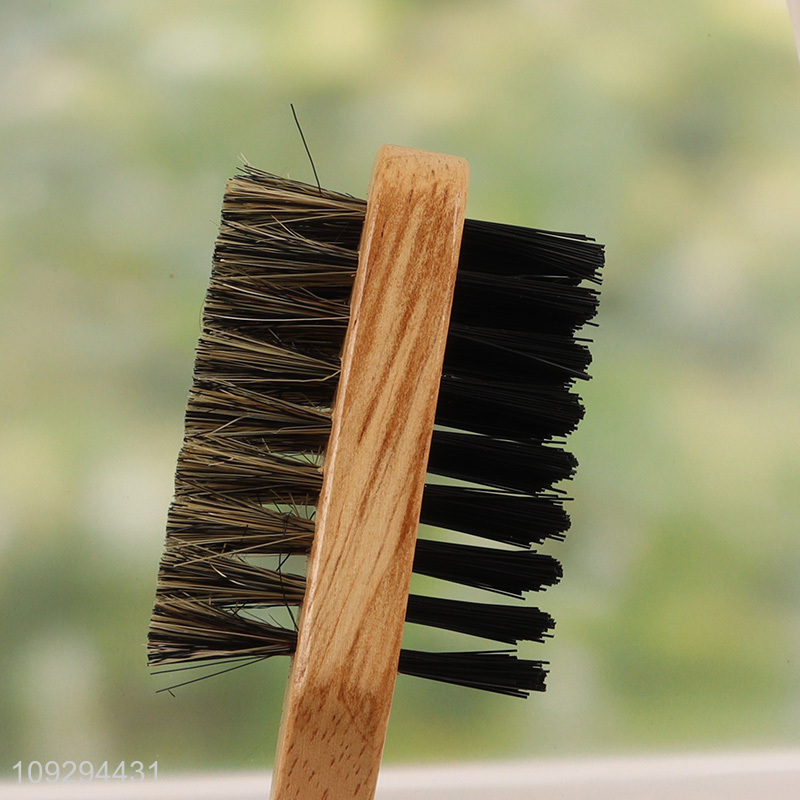 Top sale double-sided shoes care shoes brush