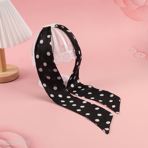 Most popular girls fashion accessories polyester silk scarf