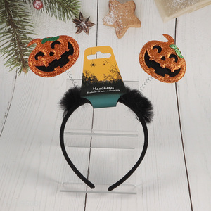 Factory price pumpkin Halloween party hair hoop hair accessories