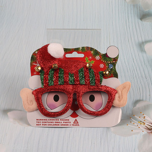 Hot selling christmas party glasses christmas decoration