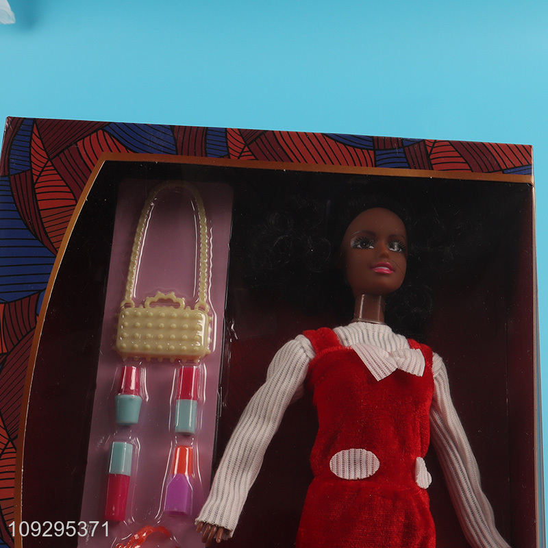 Good quality girls kids fashion doll dress doll
