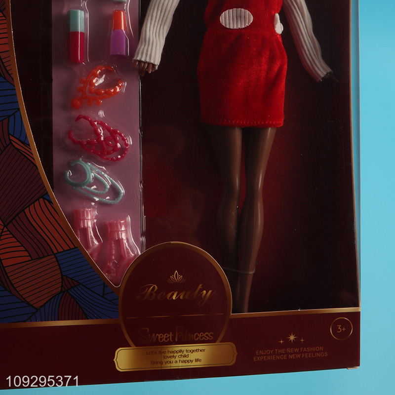 Good quality girls kids fashion doll dress doll