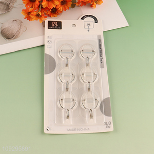 Top selling clear heavy duty sticky hook wall hook