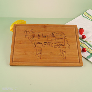 China wholesale bamboo beef cutting board chopping block