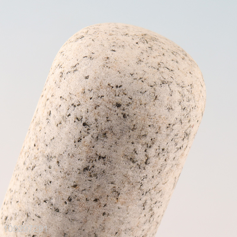 Factory supply natural granite mortar and pestle set
