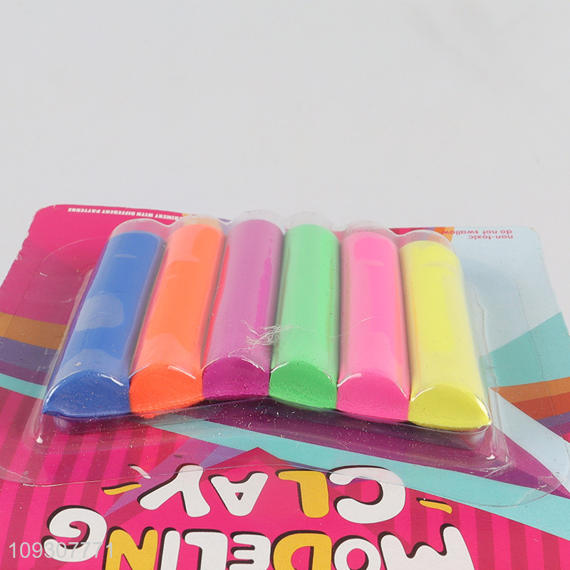 Top selling 6pcs children modeling clay toys plasticine toys