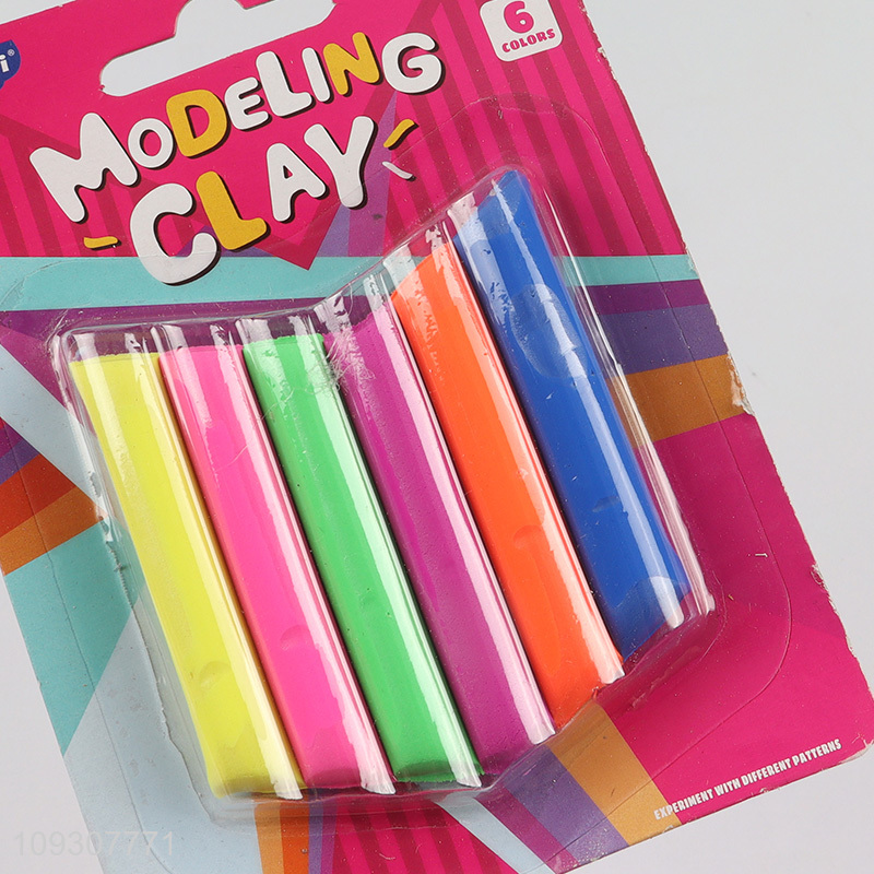 Top selling 6pcs children modeling clay toys plasticine toys