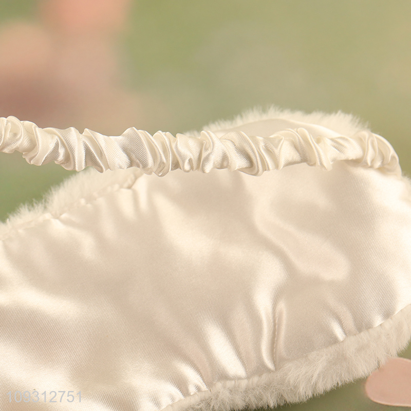 Good quality plush travel sleeping eye mask for sale