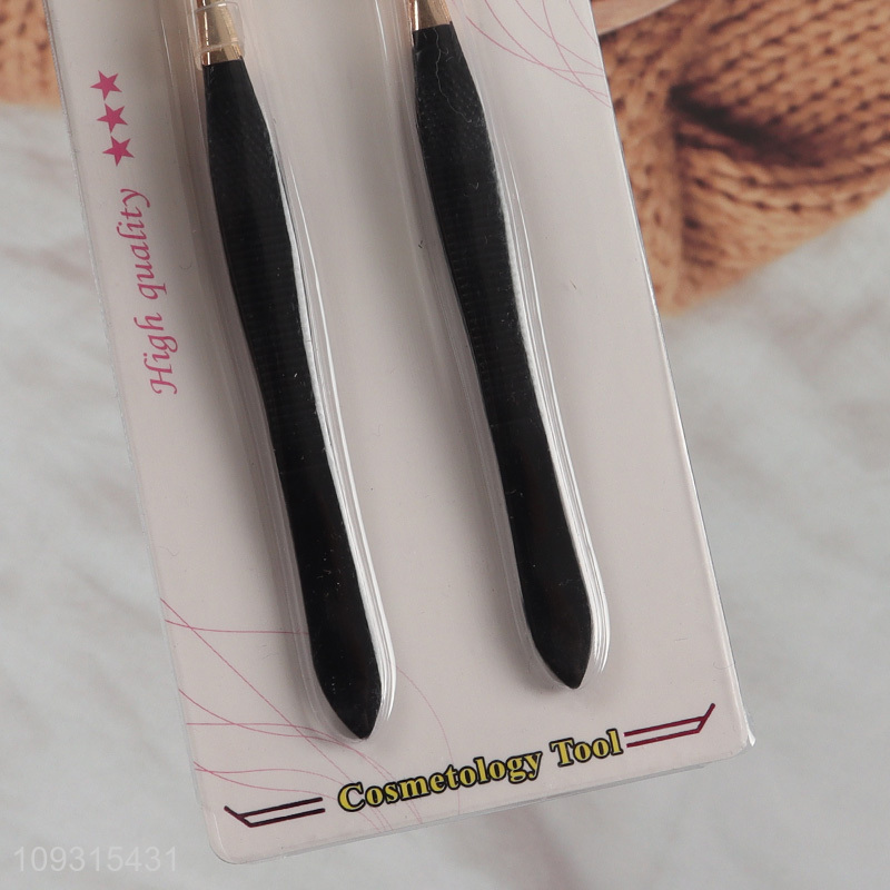China wholesale 2pcs eyebrow tweezers eyebrow clamps set