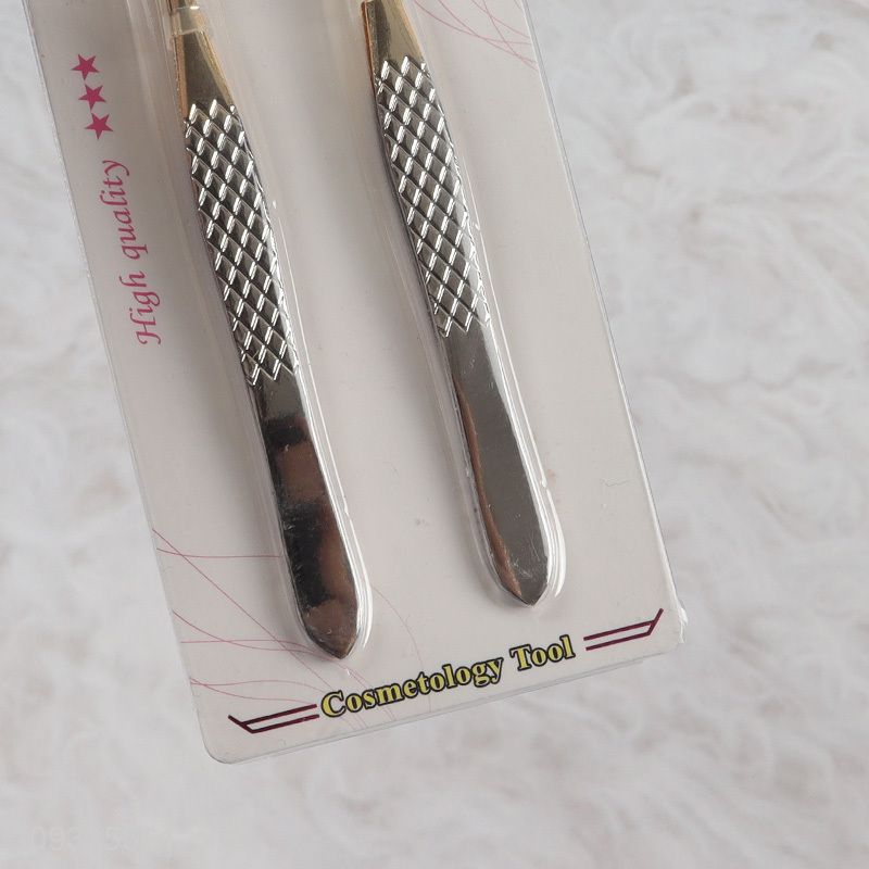 Factory price 2pcs eyebrow tweezers makeup tool set