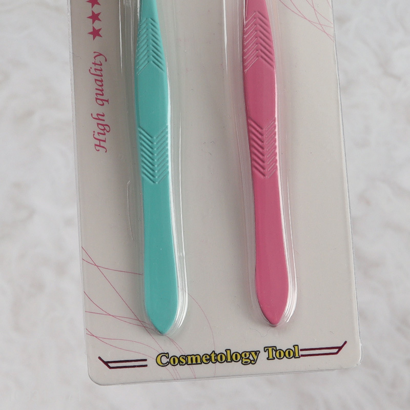 Factory direct sale 2pcs eyebrow tweezers makeup tool set