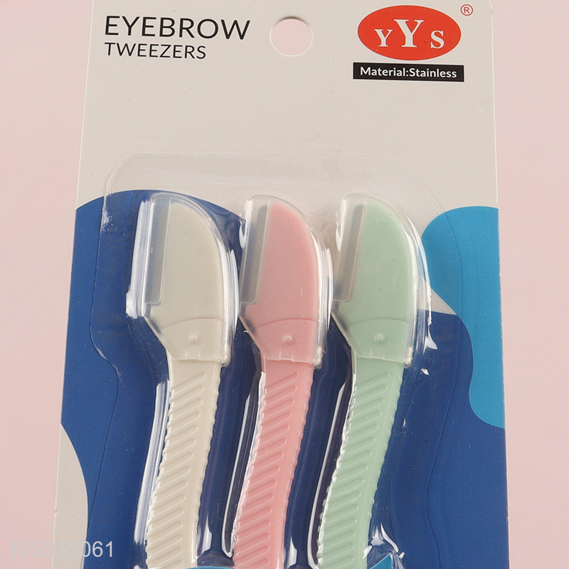 Low price 3pcs eyebrow trimmer eyebrow razor set