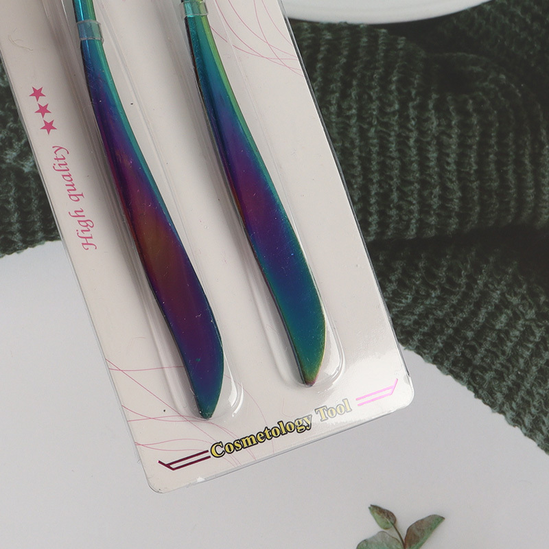 Factory wholesale 2pcs eyebrow tweezers makeup tool set