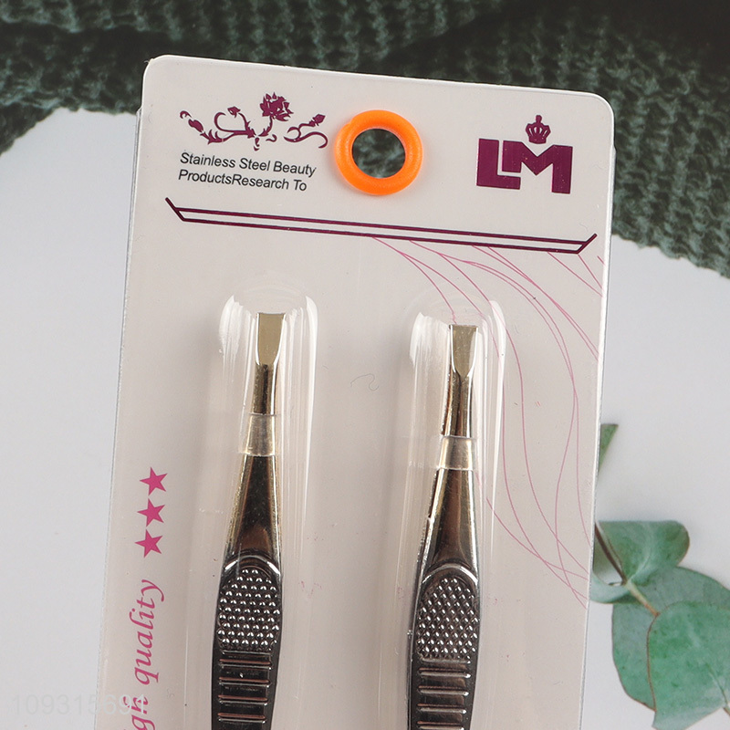 China products 2pcs eyebrow tweezers makeup tool set