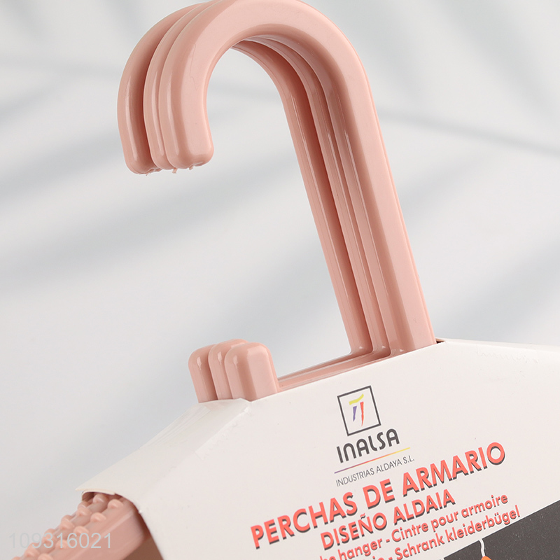 Top selling plastic clothes hanger clothes rack wholesale