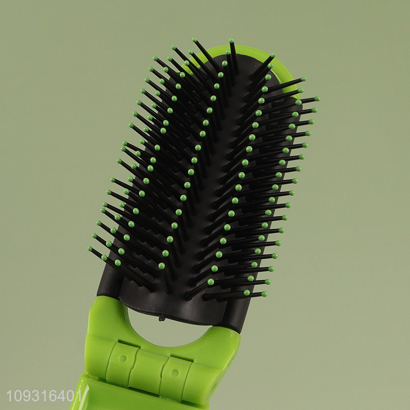 Good sale portable folding hair comb hair brush wholesale