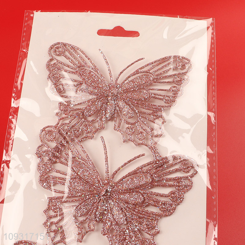 Top products butterfly shape christmas hanging ornament
