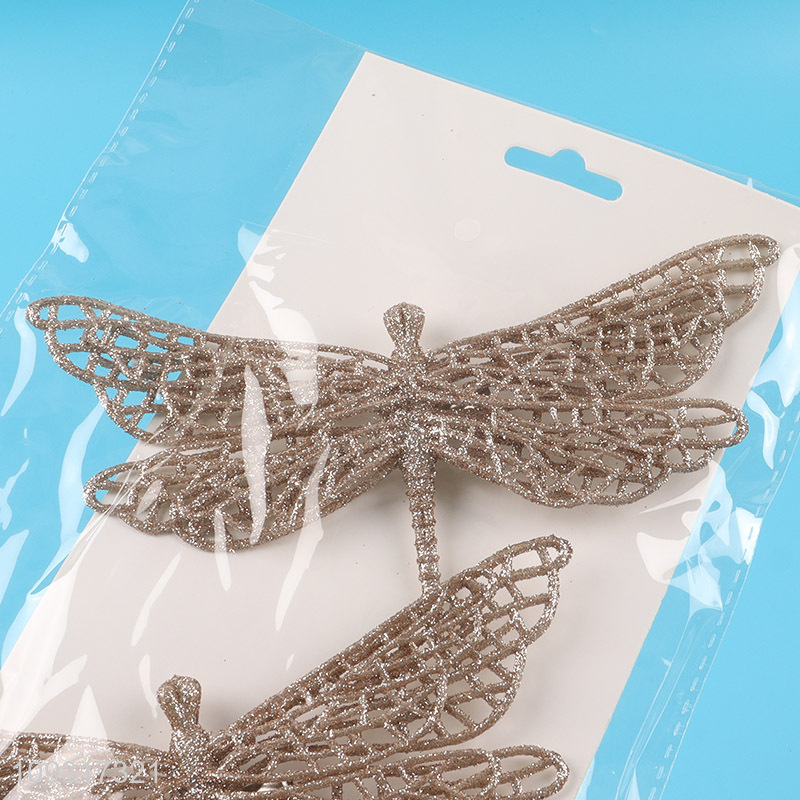 Top selling dragonfly shape christmas hanging ornament wholesale