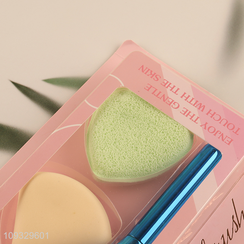Most popular foundation brush and makeup sponge set