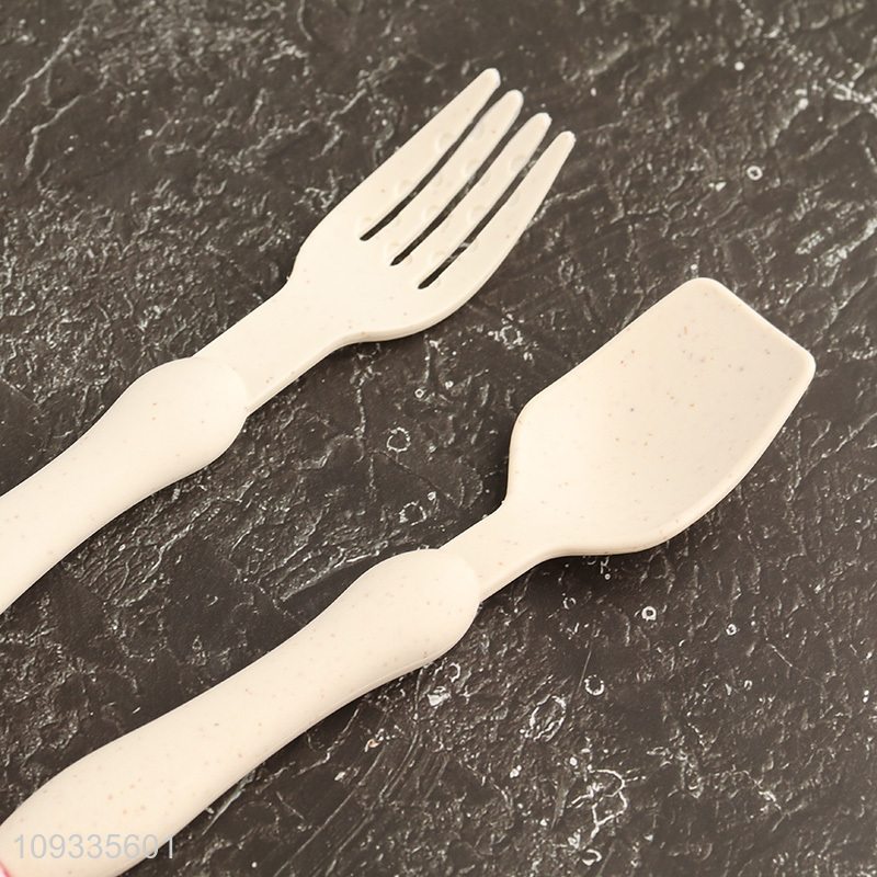 Good price 2pcs plastic cutlery set