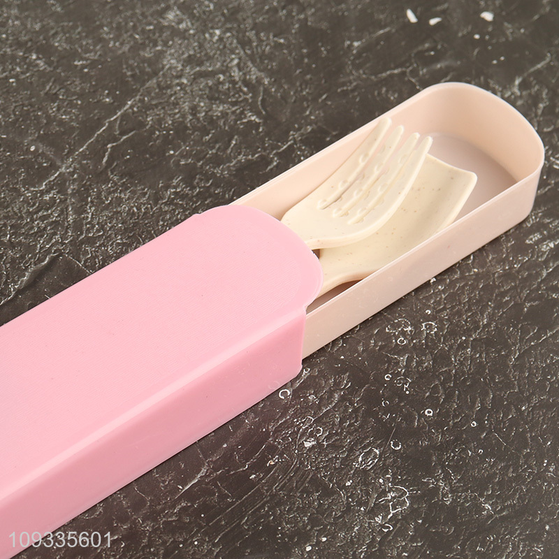 Good price 2pcs plastic cutlery set