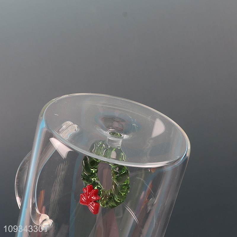 Most popular Christmas glass water cup drinking cup